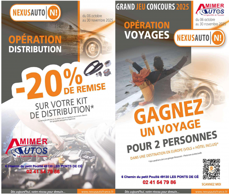 PROMOTION REMPLACEMENT KIT DE DISTRIBUTION